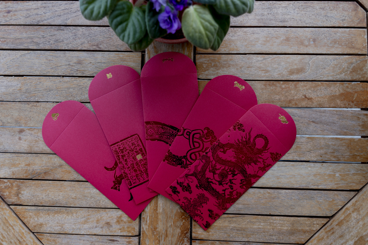  Red Envelope with Dragon