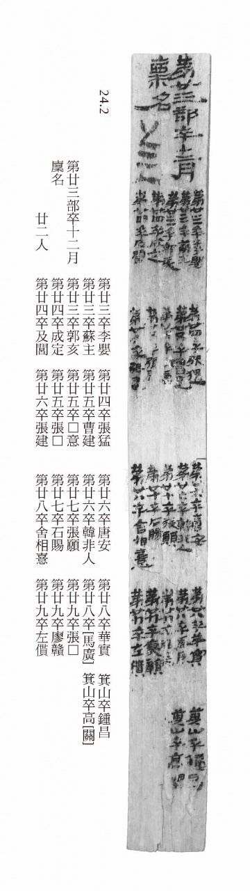 第廿三部卒十二月廩名