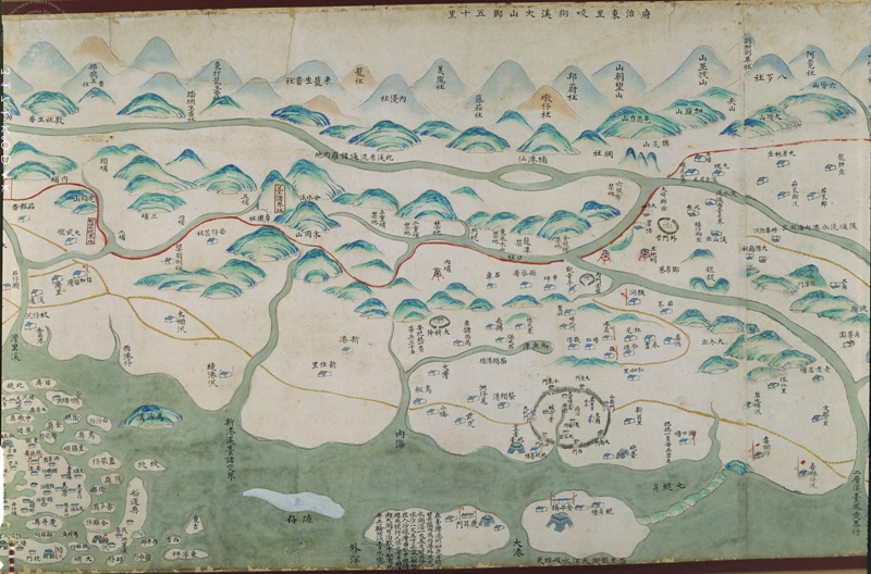 臺灣民番界址圖（局部）