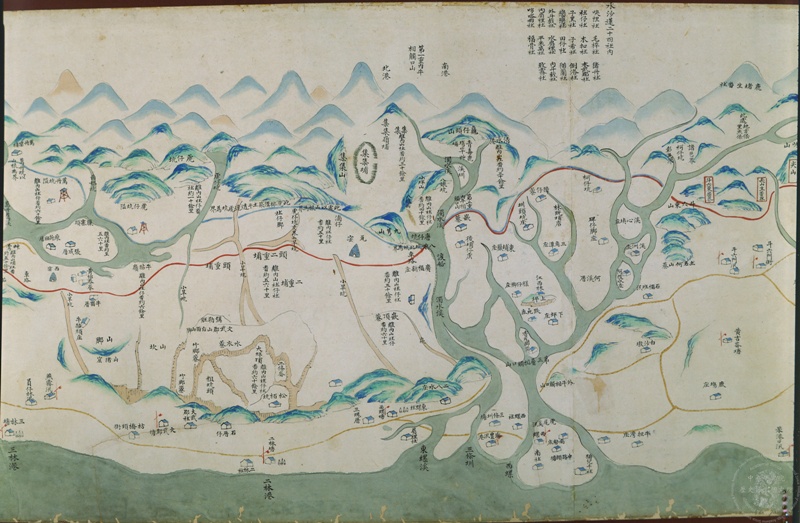 臺灣民番界址圖（局部）