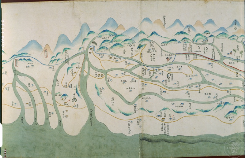 臺灣民番界址圖（局部）