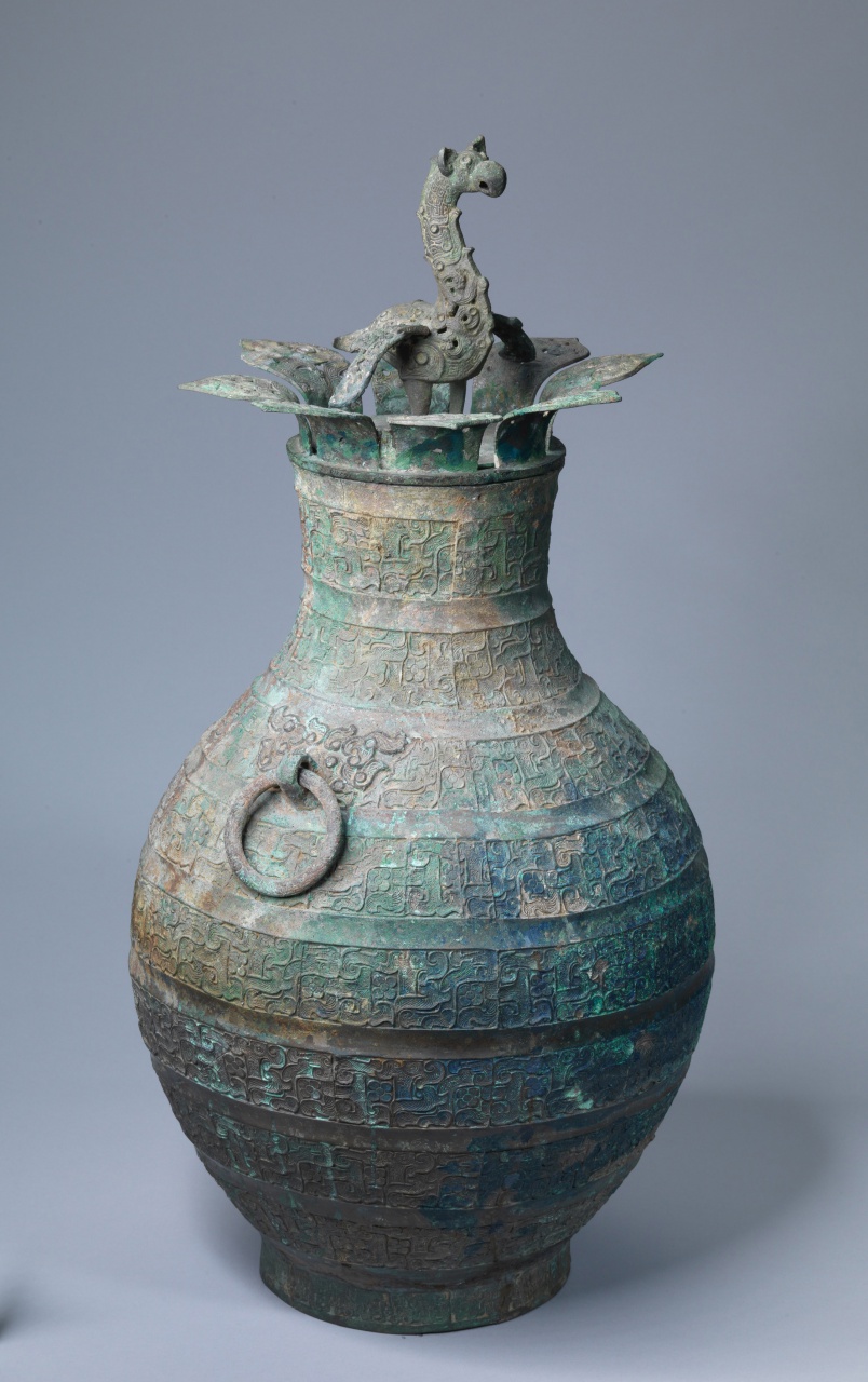 Bronze Dragon Wine Flask - Han Dynasty Style Bronze Dragon Wine Flask - Han Dynasty Style
