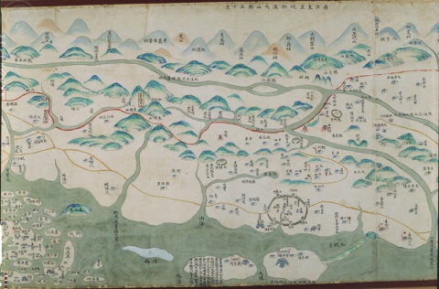 臺灣民番界址圖（局部）