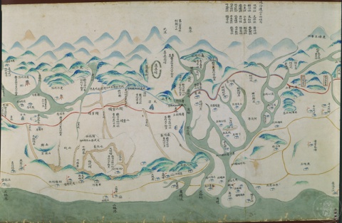 臺灣民番界址圖（局部）
