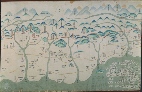 臺灣民番界址圖（局部）