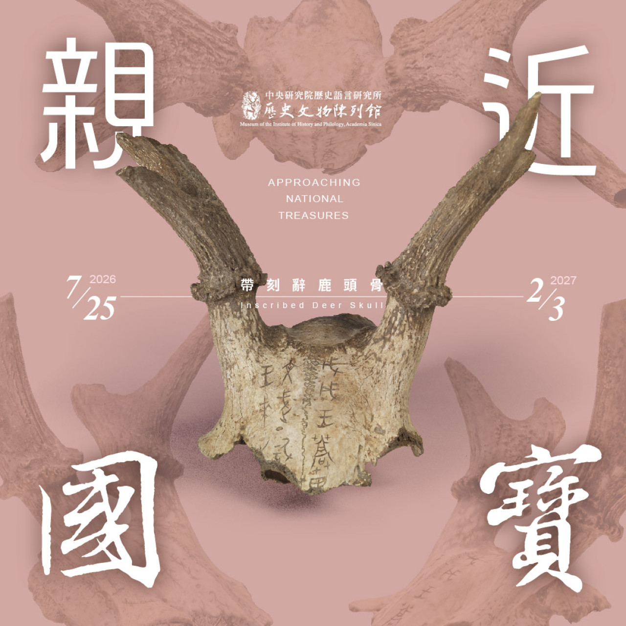親近國寶──帶刻辭鹿頭骨