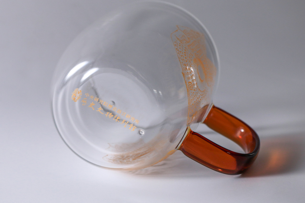 貓頭鷹紋飾雙層玻璃杯