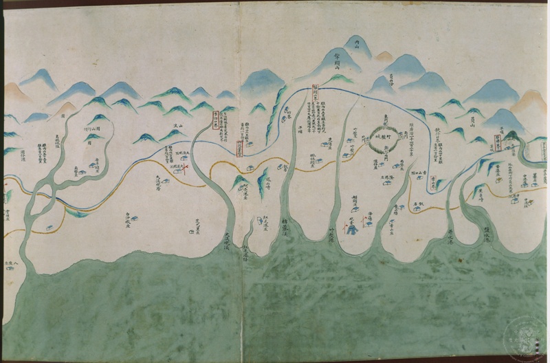 Boundaries Dividing Han Chinese and Aborigines (detail)