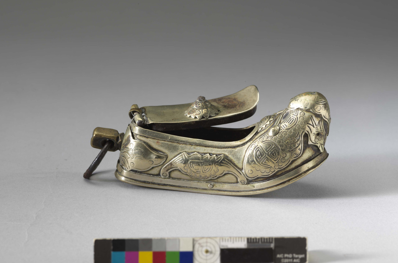 Shoe-Shaped Silver Box