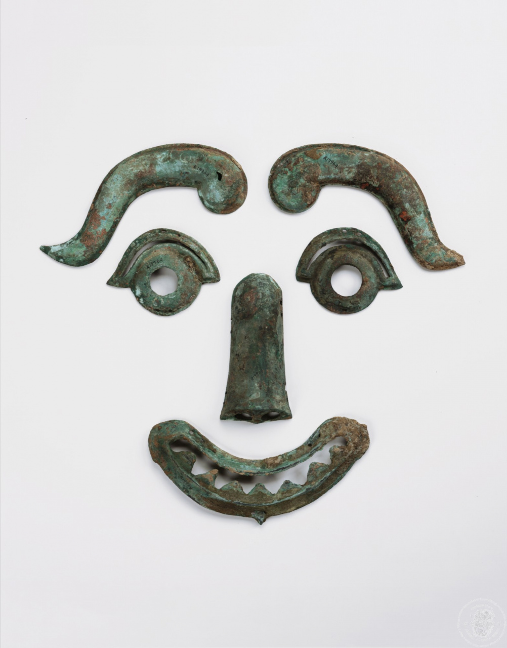 Human Face Chest Plate Ornament