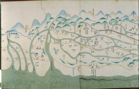 Boundaries Dividing Han Chinese and Aborigines (detail)