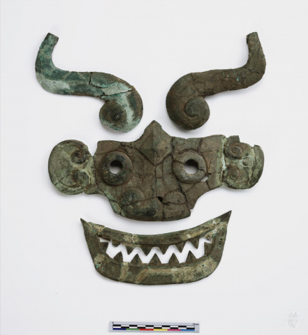Chest Plate Ornaments in the Shape of an Animal Face