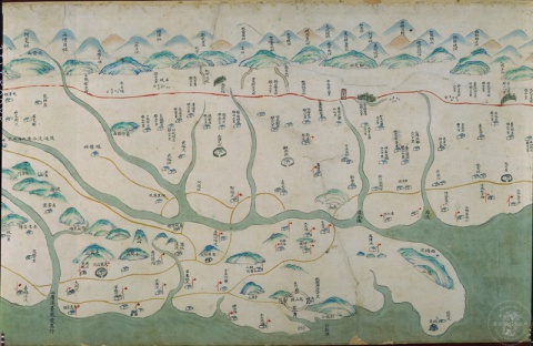 Boundaries Dividing Han Chinese and Aborigines (detail)