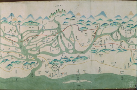 Boundaries Dividing Han Chinese and Aborigines (detail)