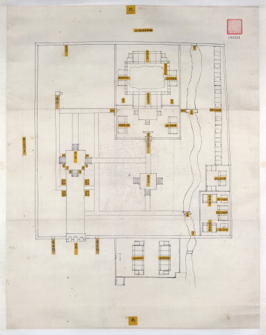 Floor Plan of the Altar to the Goddess of Silkworms (Xiancantan)