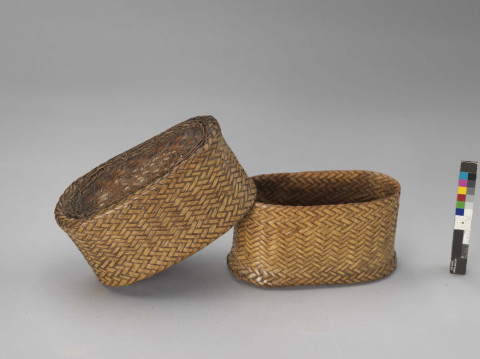 Oval Bamboo Woven Box