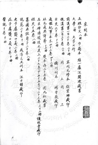 The Catalogue of Têng's Rare Book Collection: List of Works for Sale from Ch'ün-pi-lou