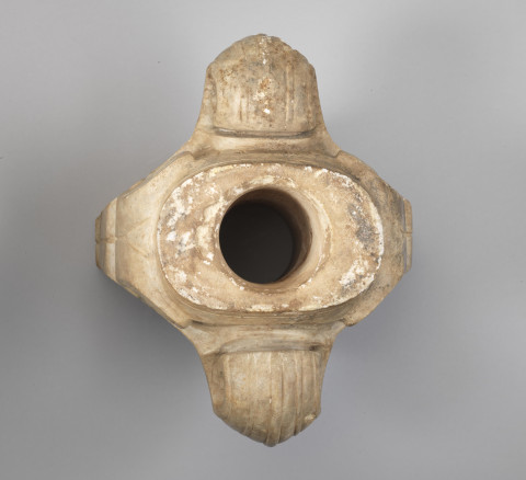 Approaching National Treasures: Marble Pole Ornaments with Two Owl Heads on Opposing Sides