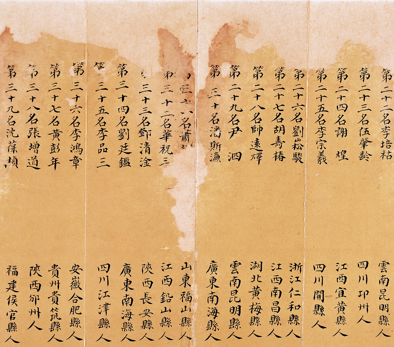 李鴻章考第幾名？