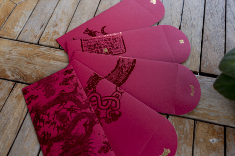  Red Envelope with Dragon