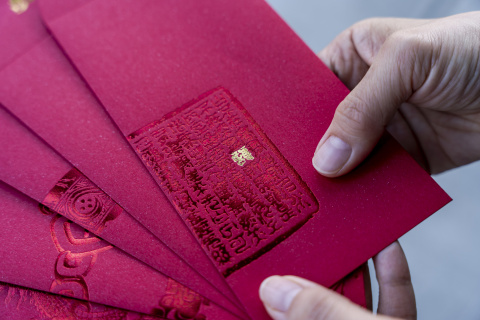  Red Envelope with Dragon