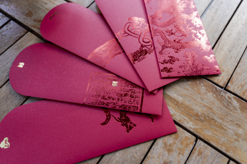  Red Envelope with Dragon