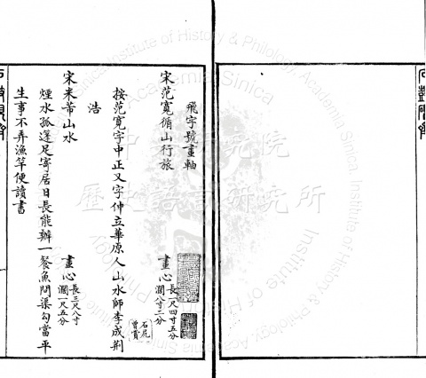 所藏書畫錄 不分卷
