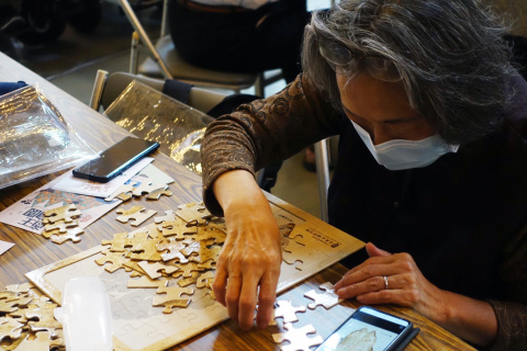 「綴合甲骨、解密遠古」拼圖體驗工作坊 - 臺北聯醫111年失智月活動