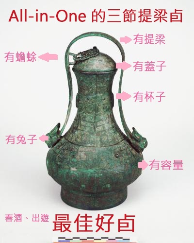 商代的隨身酒器──三節提梁卣