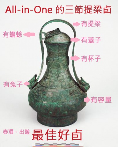 商代的隨身酒器──三節提梁卣