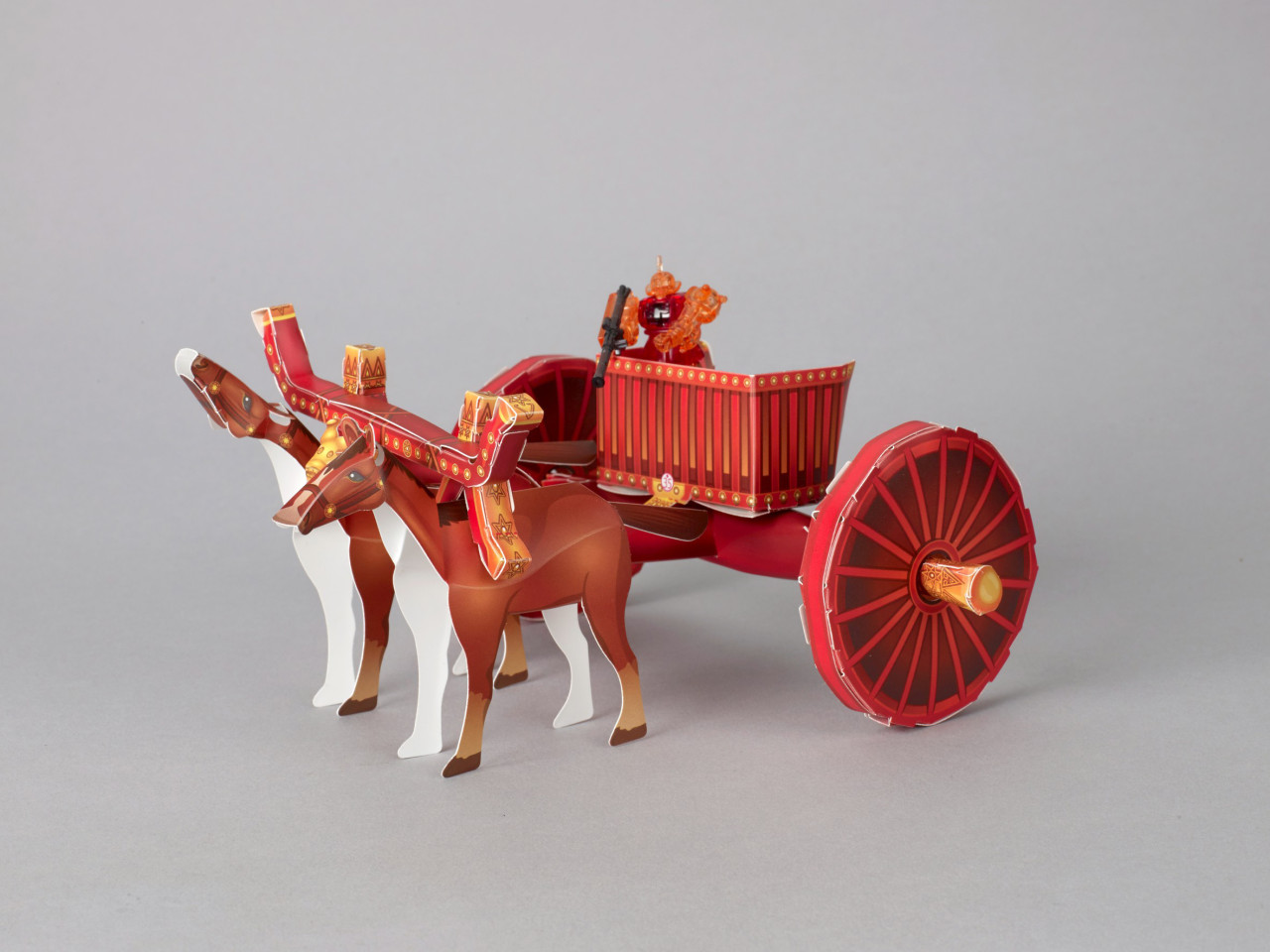 ペーパークラフト「殷代の馬車」