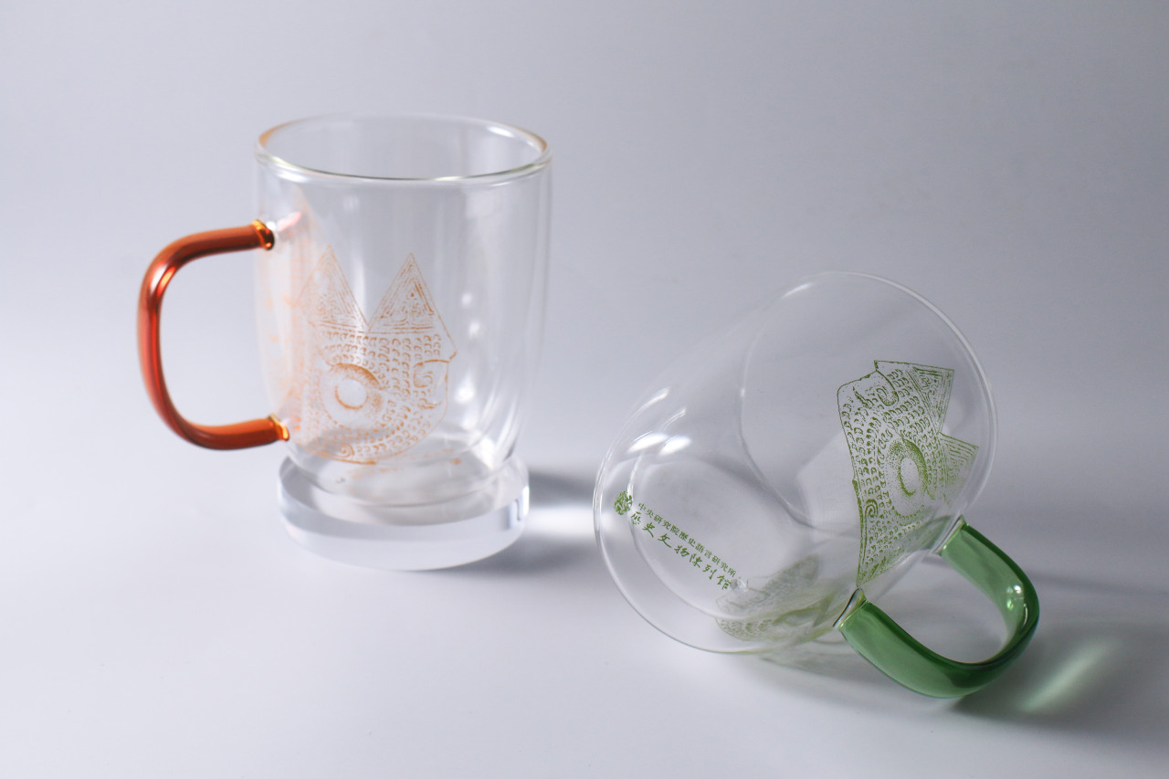 クロウ紋二層耐熱ガラスカップ