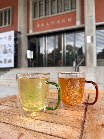 クロウ紋二層耐熱ガラスカップ